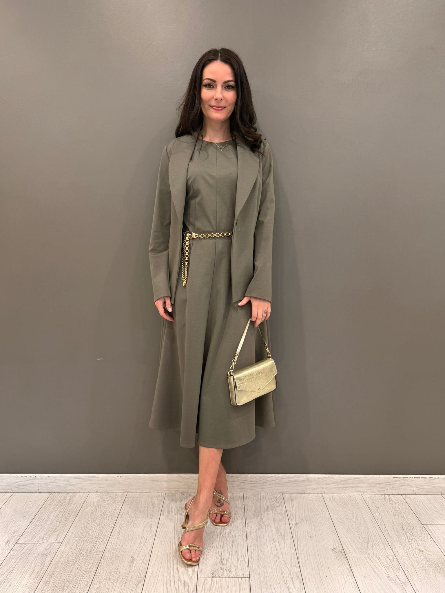 giacca jersey un bottone EC31246T999 SA CRISTINA GAVIOLI 