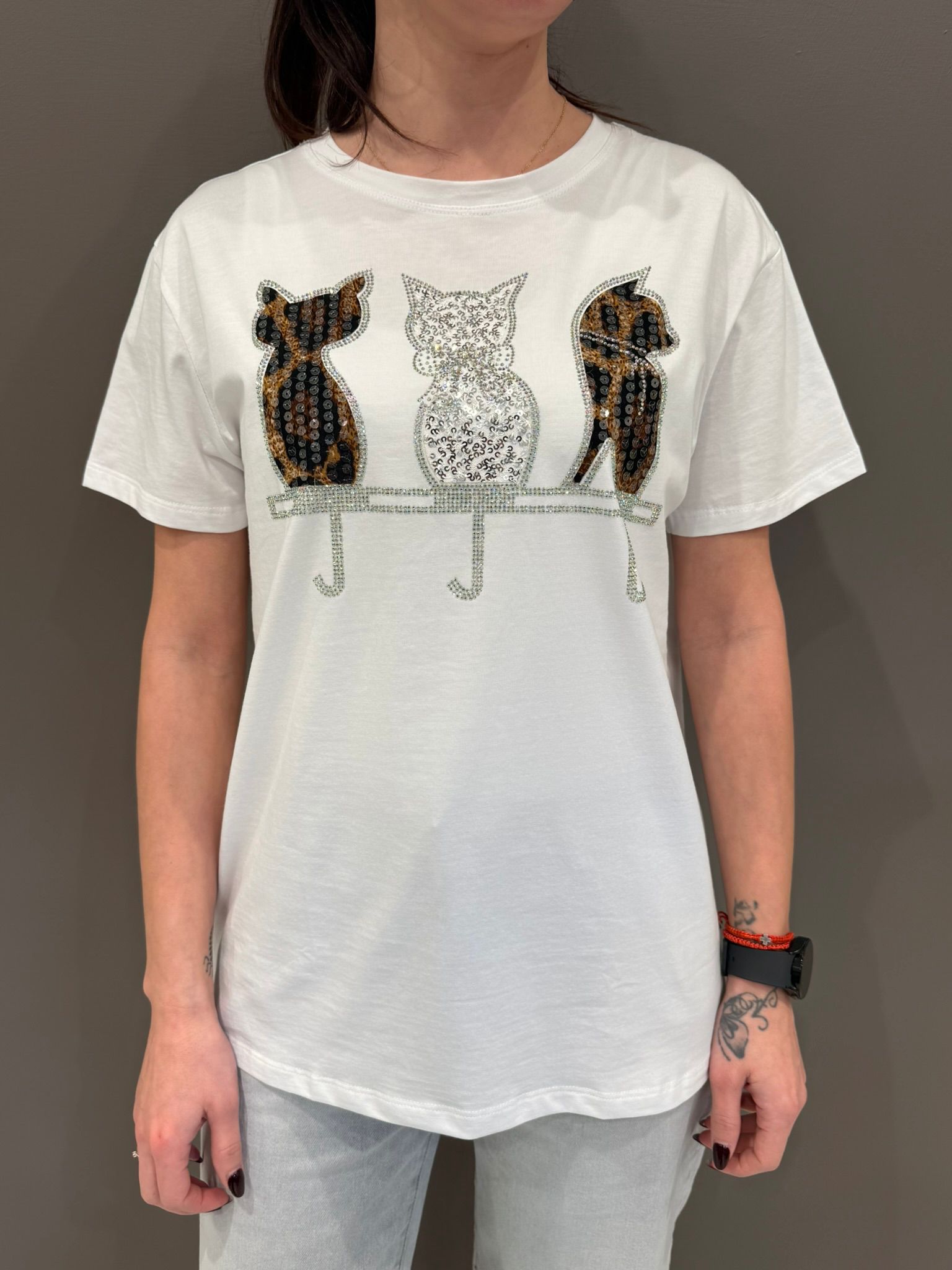 T-shirt stampa MK395 ASS CRISTINA GAVIOLI 