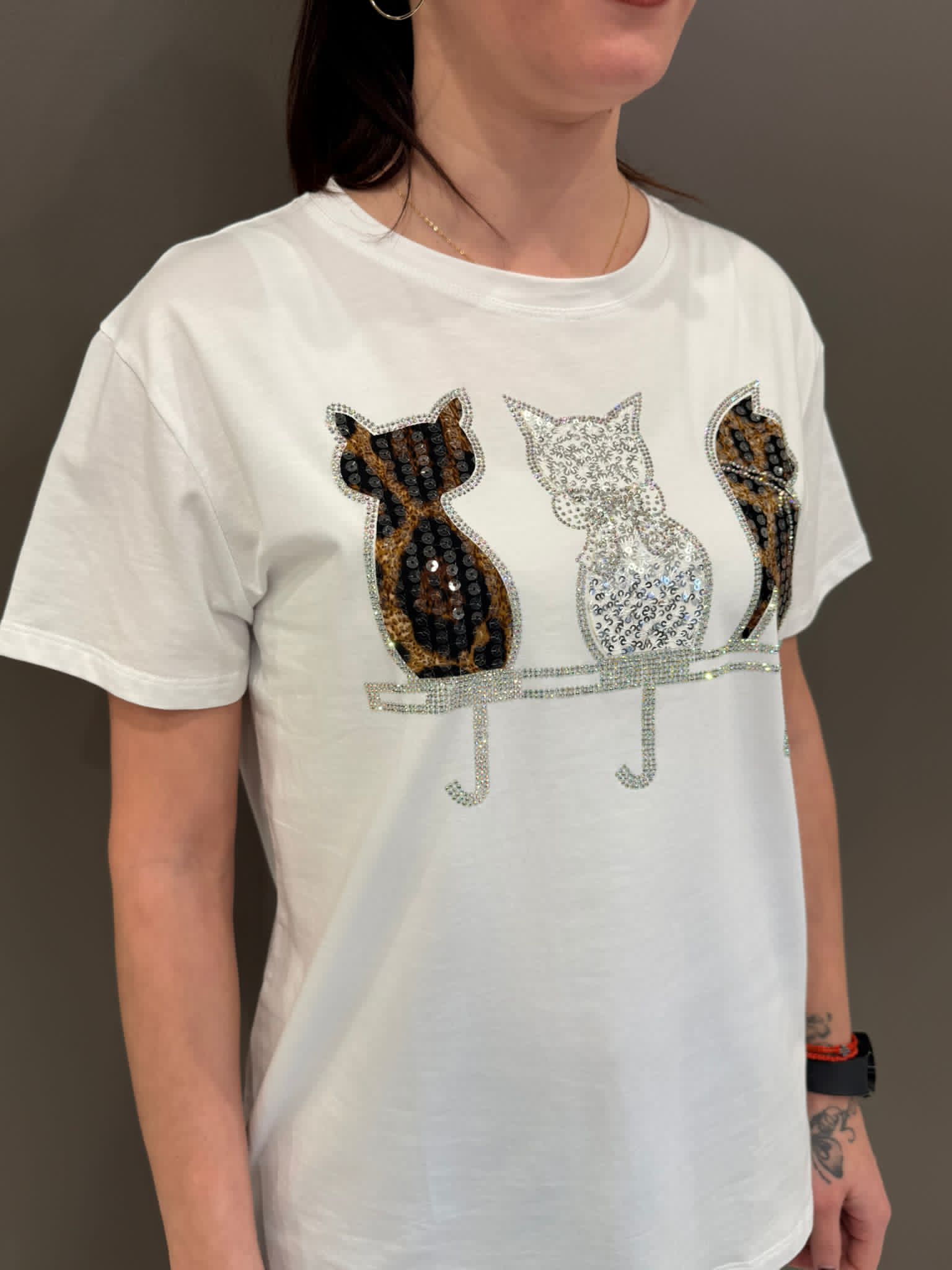 T-shirt stampa MK395 ASS CRISTINA GAVIOLI 