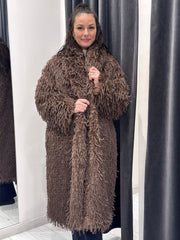 Cappotto faux fur WYH7219 MO CRISTINA GAVIOLI 