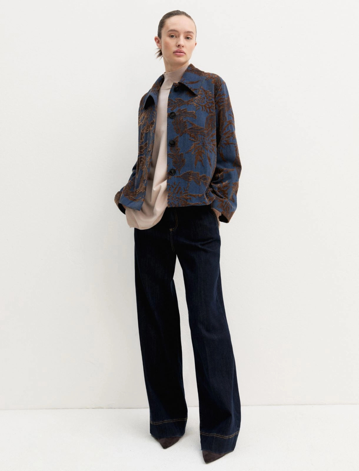 Giacca denim jaquard delavè GHIERA 001 EMME MARELLA 