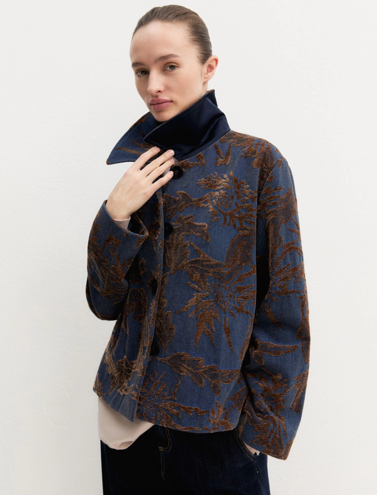 Giacca denim jaquard delavè GHIERA 001 EMME MARELLA 