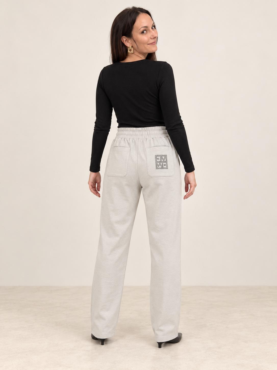 Pantaloni felpa con stampa glitter MACRO 001 EMME MARELLA 