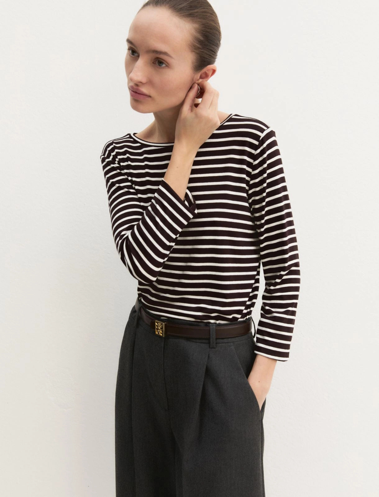 T-shirt in viscosa stretch MORA 008 EMME MARELLA 