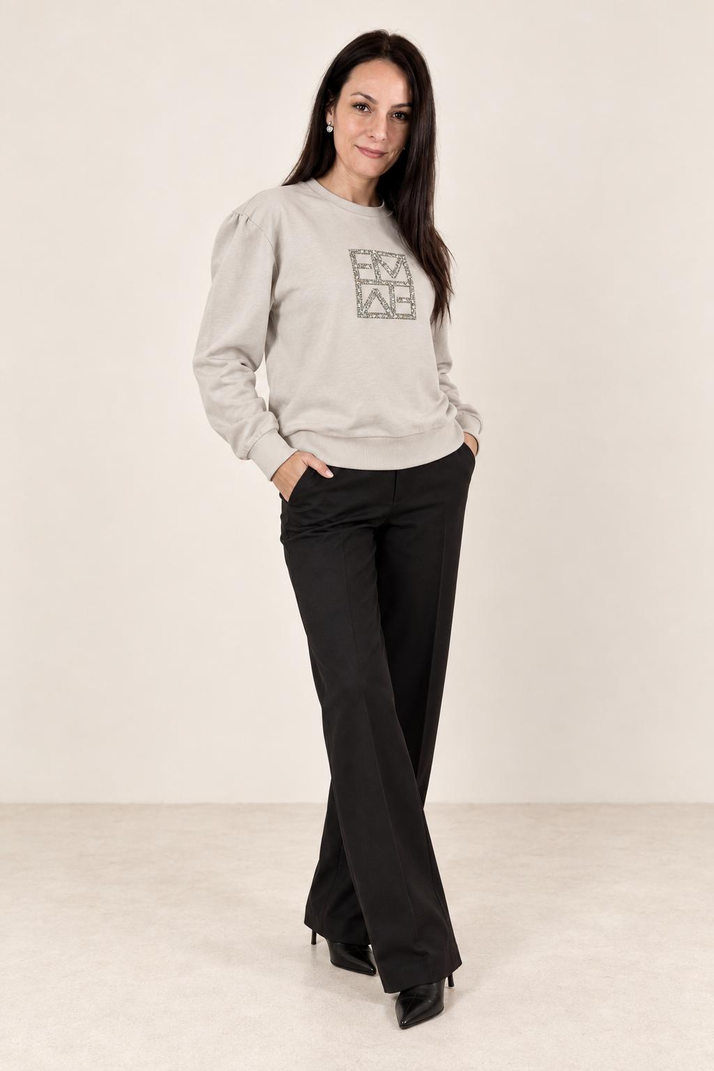 Felpa con logo con glitter QUORUM 001 EMME MARELLA 