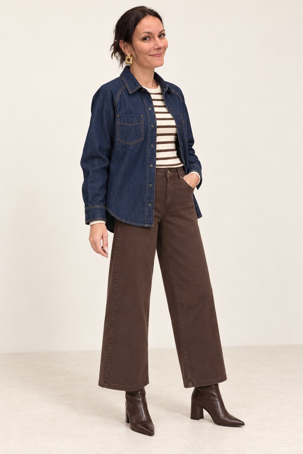 Camicia denim  over 20126563 900000209 ICHI 