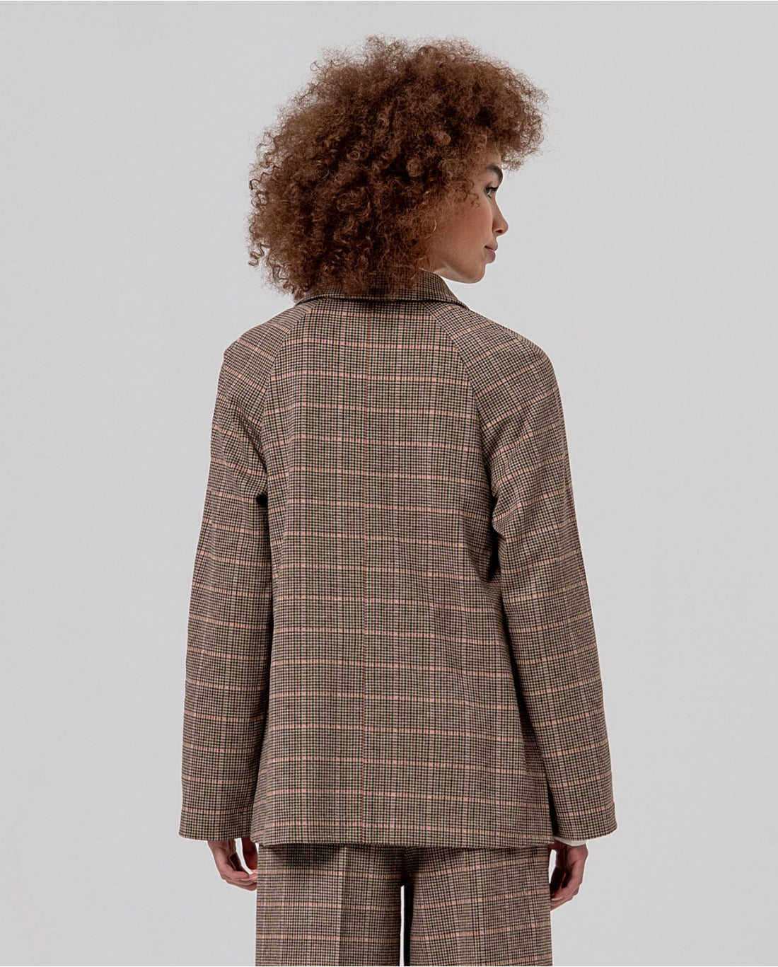 Giacca oversize quadri 556XIJA311 04 SURKANA 