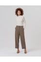 Pantaloni gamba dritta quadri 556XIJA514 04 SURKANA 
