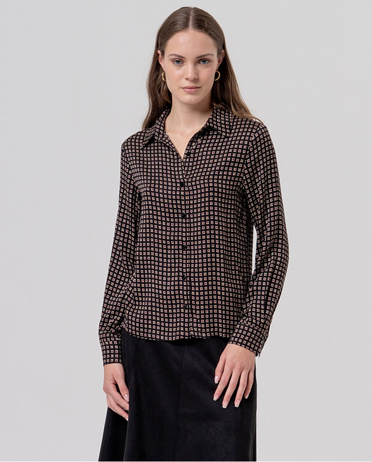 Camicia ampia con stampa tipo foulard 566SAVI124 00 SURKANA 