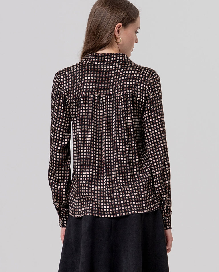 Camicia ampia con stampa tipo foulard 566SAVI124 00 SURKANA 