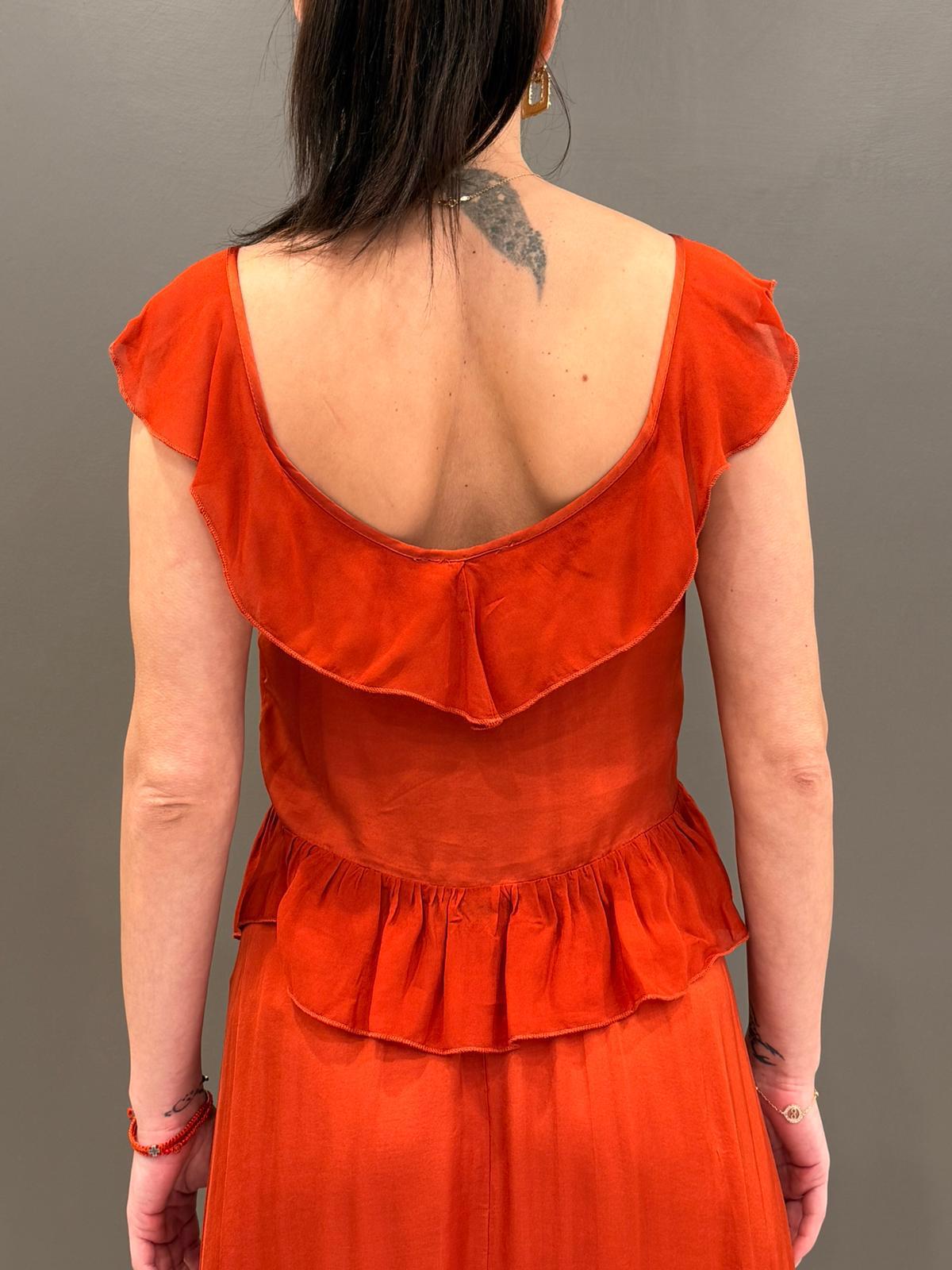 Top con rouches 25468BS AR CRISTINA GAVIOLI 