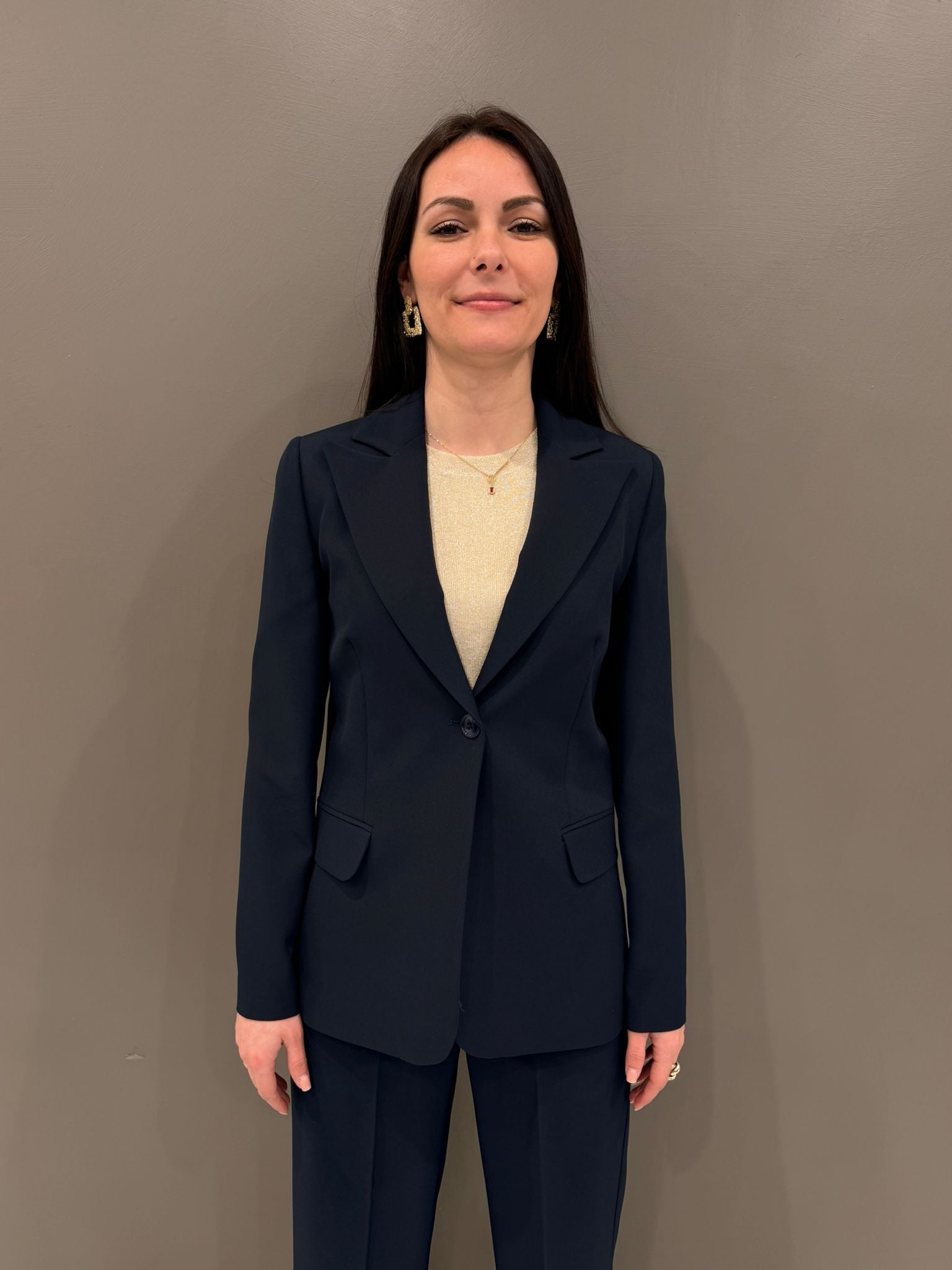 Giacca monopetto bistretch 31706 5 CRISTINA GAVIOLI 