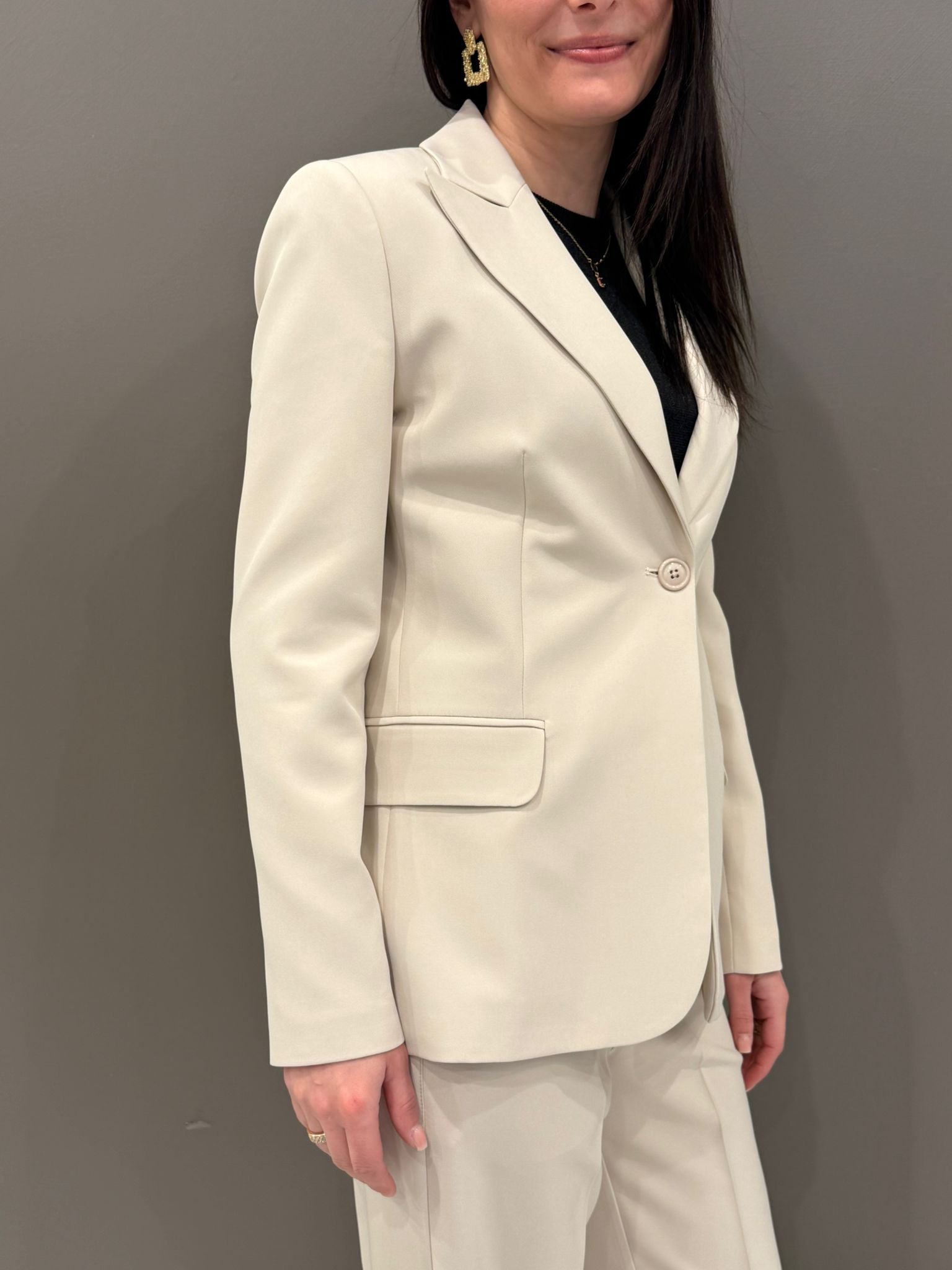 Giacca monopetto bistretch 31706 89 CRISTINA GAVIOLI 