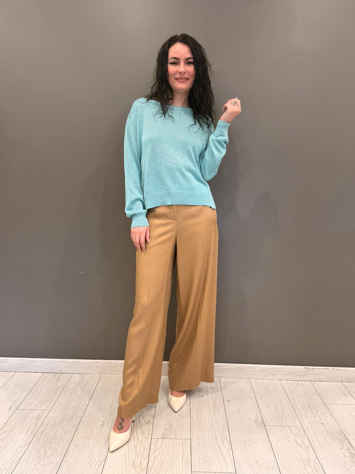 Maglia lurex D76660 ACQ CRISTINA GAVIOLI 