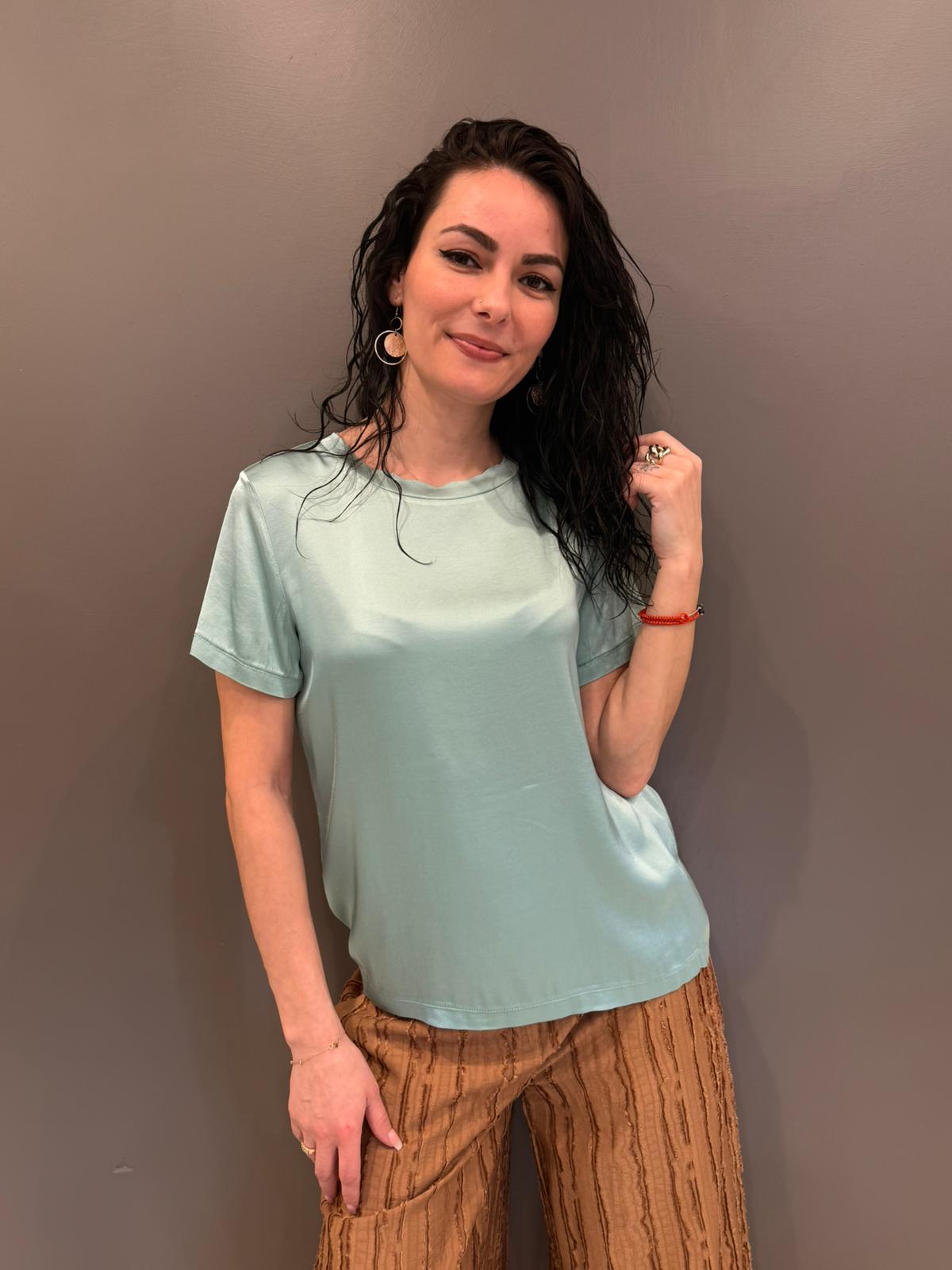 Casacca elasticizzata viscosa FA535B ACQ CRISTINA GAVIOLI 