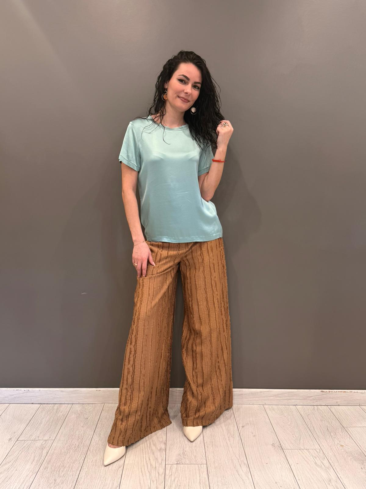 Casacca elasticizzata viscosa FA535B ACQ CRISTINA GAVIOLI 
