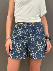 Short tela denim con ricami OMPT113 DE CRISTINA GAVIOLI 