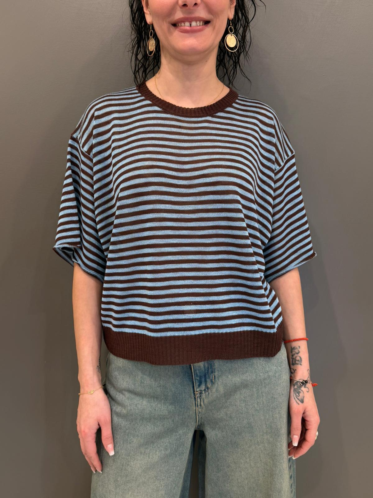 Maglia rigata XL24264/A MO CRISTINA GAVIOLI 
