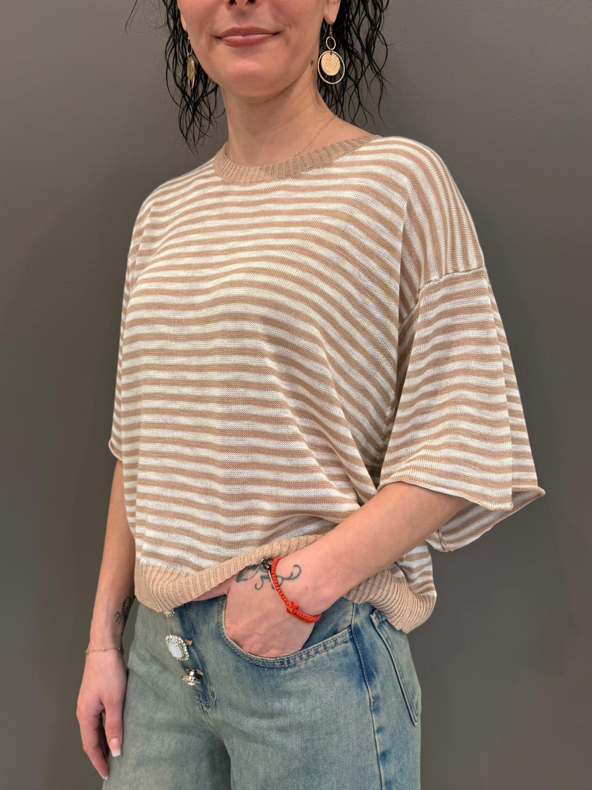 Maglia rigata XL24264/A SA CRISTINA GAVIOLI 
