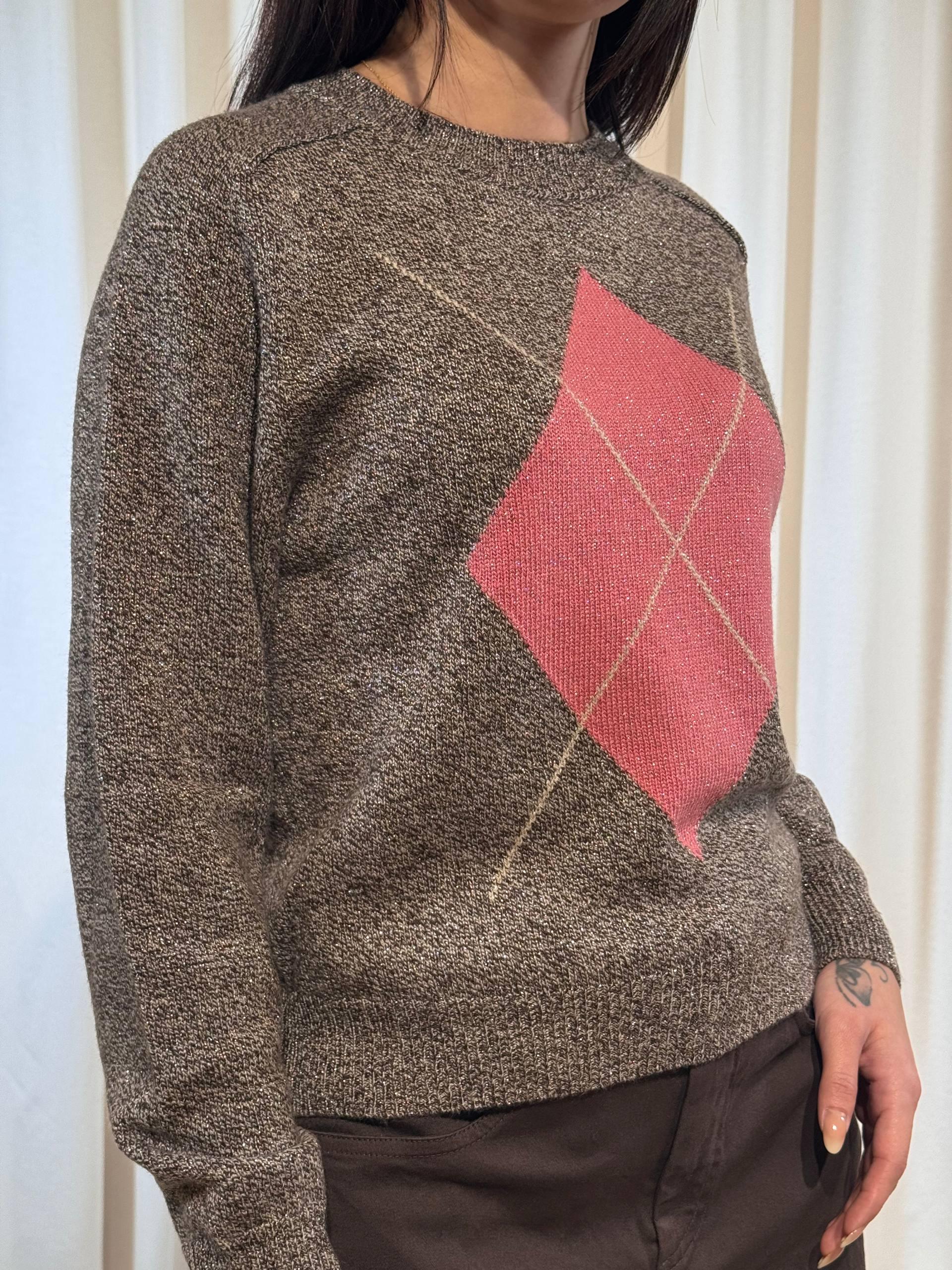 Maglia girocollo con motivo geometrico NOVELLA 004 EMME MARELLA 