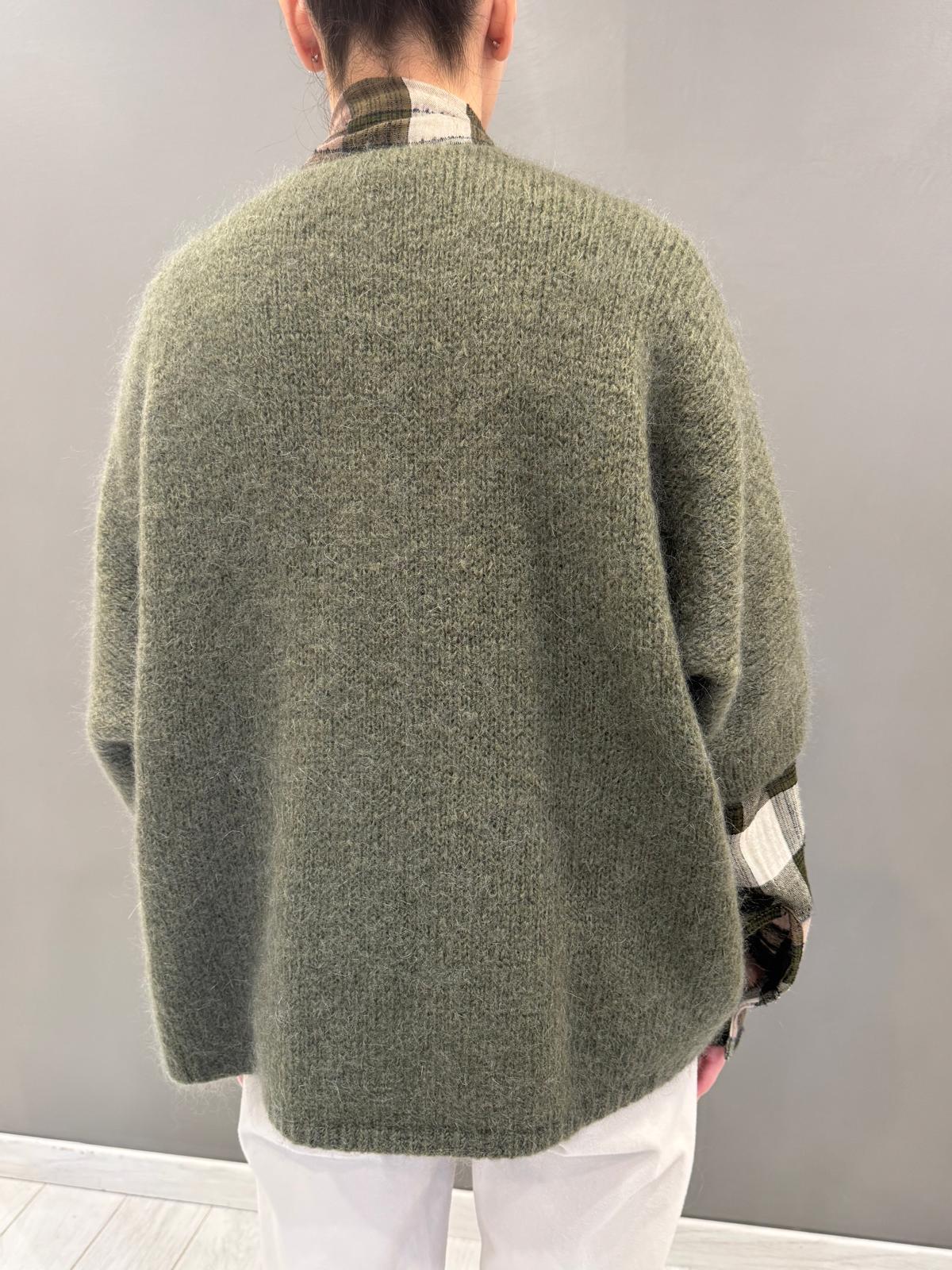 Cardigan misto mohair oversize 23059-1 VE REBECCA 