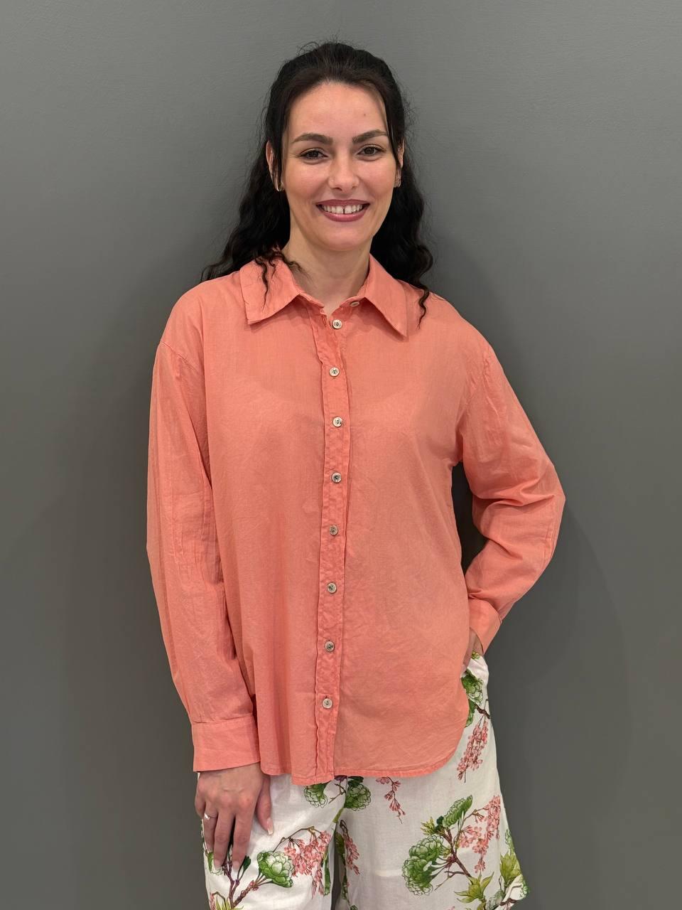 Camicia collo a uomo over tinta unita 25626 PERO WU'SIDE 