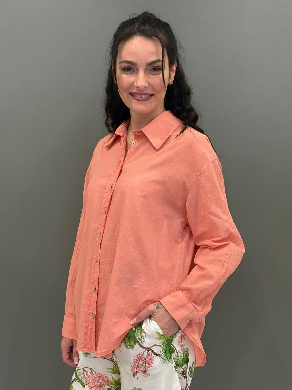 Camicia collo a uomo over tinta unita 25626 PERO WU'SIDE 