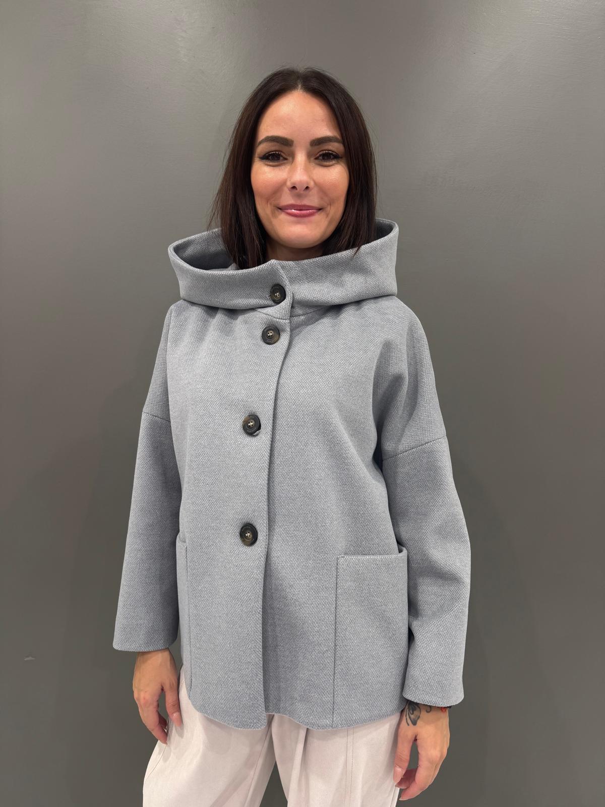 Cappottino corto collo alto e tasconi 20453 GR CRISTINA GAVIOLI 