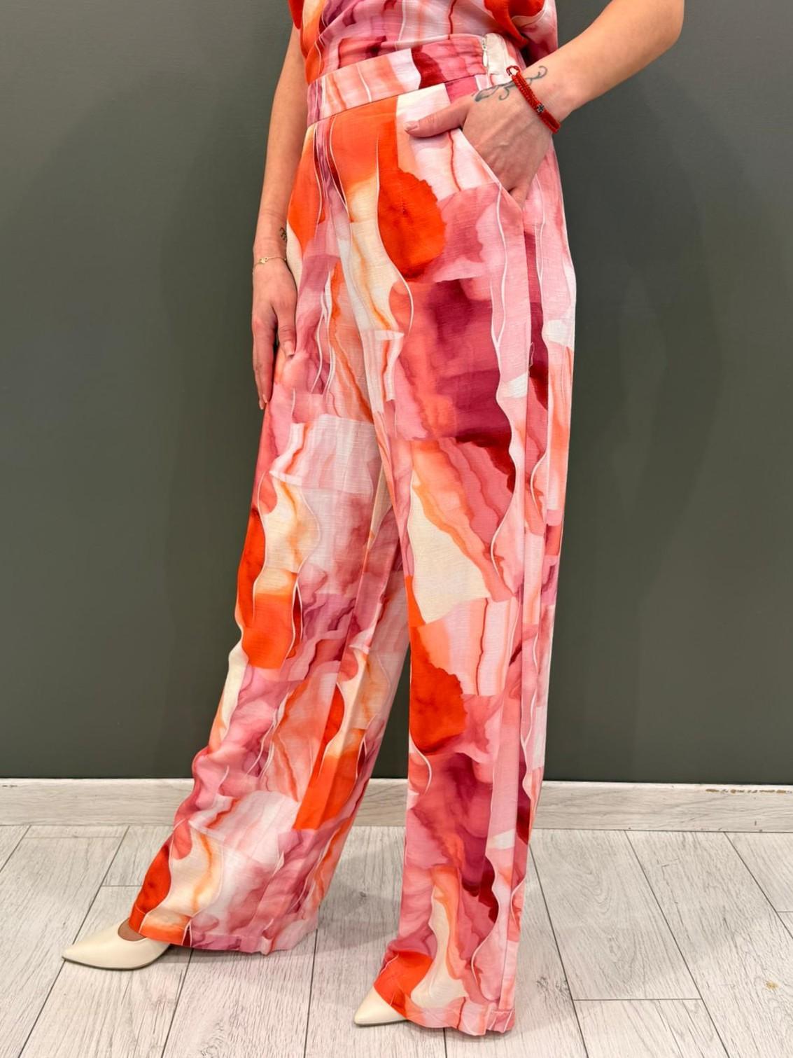 Pantalonifantasia vita elasticizzata 31534 106 CRISTINA GAVIOLI 