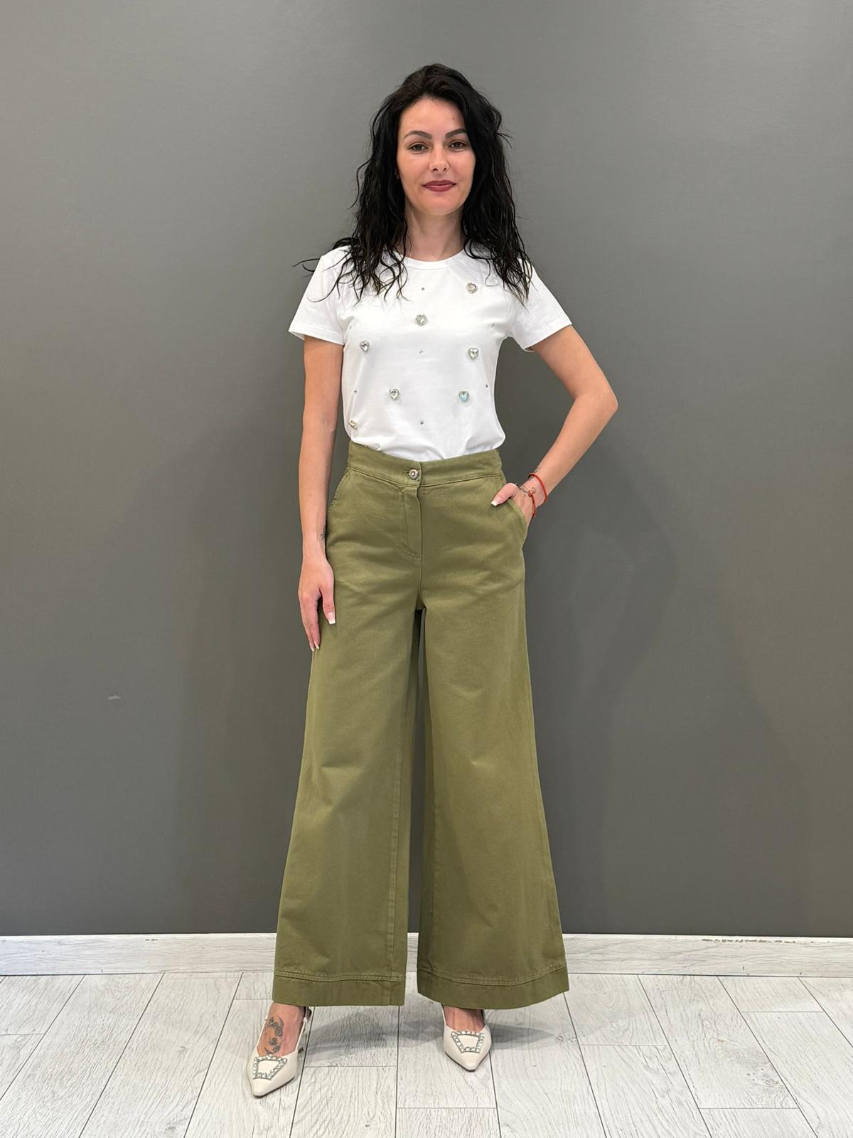 pantalone largo JEC0222V1 003 CRISTINA GAVIOLI 
