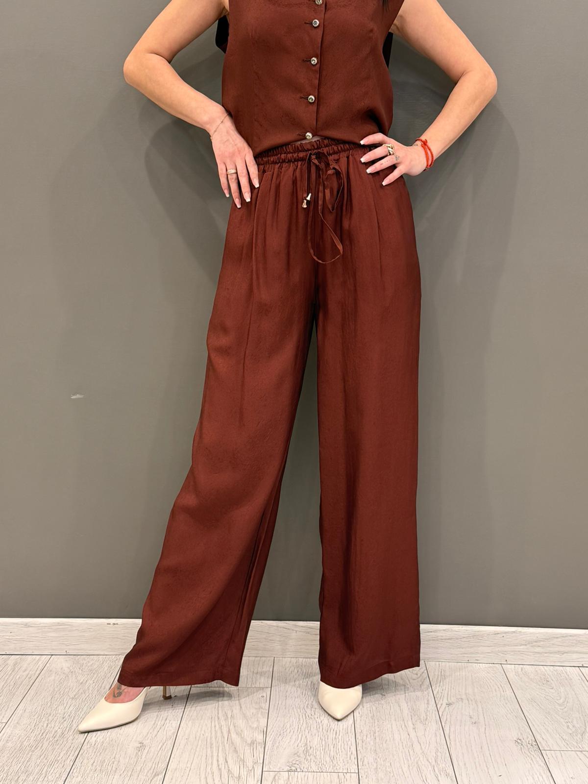 pantaloni palazzo con coulisse 26289 MA WU'SIDE 