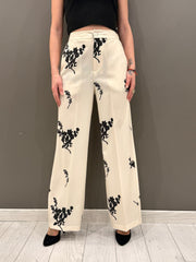 Pantaloni palazzo stampa floreale 31719 106 CRISTINA GAVIOLI 