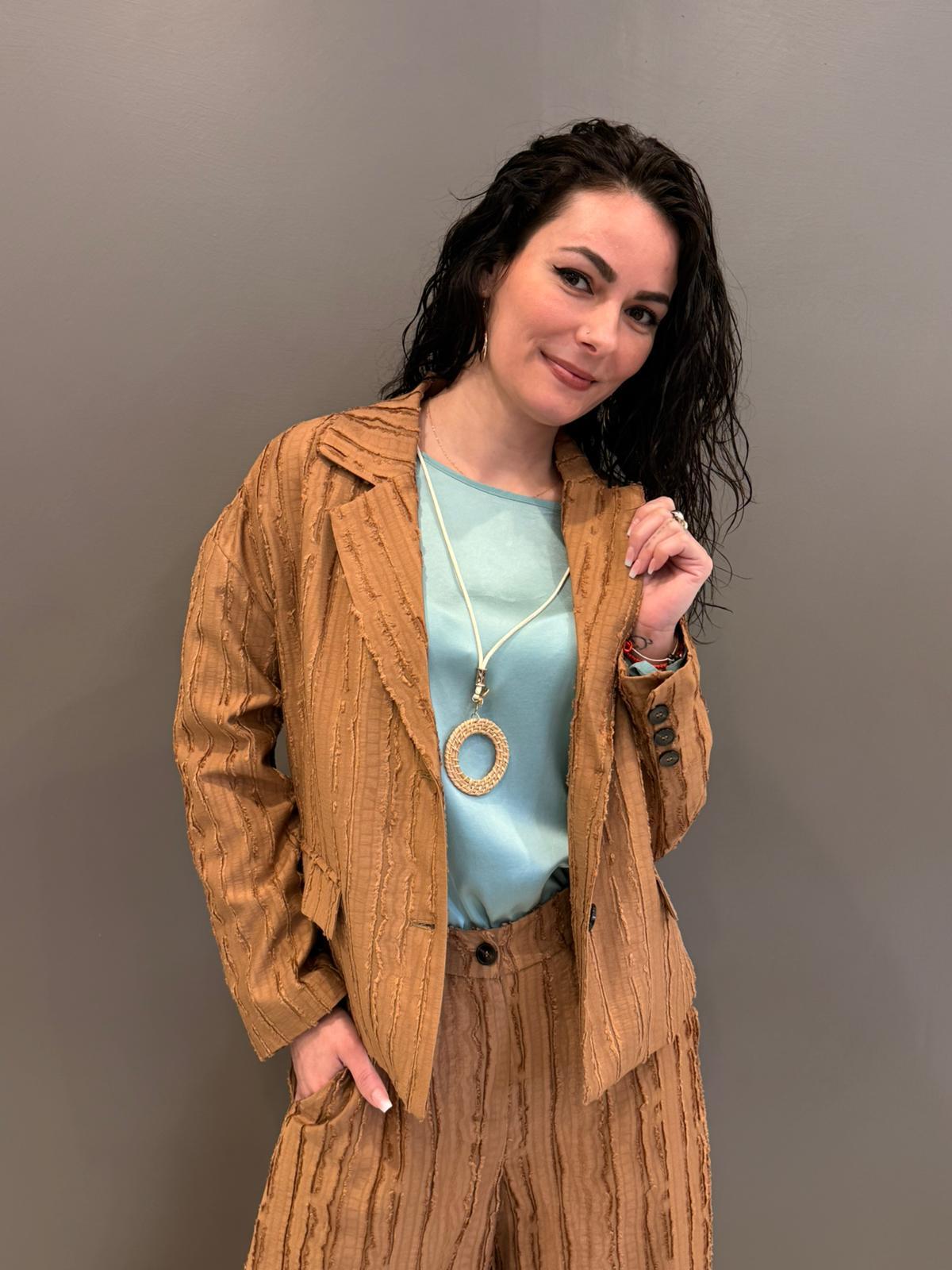 Giacca Jaquard B3080 U CRISTINA GAVIOLI 