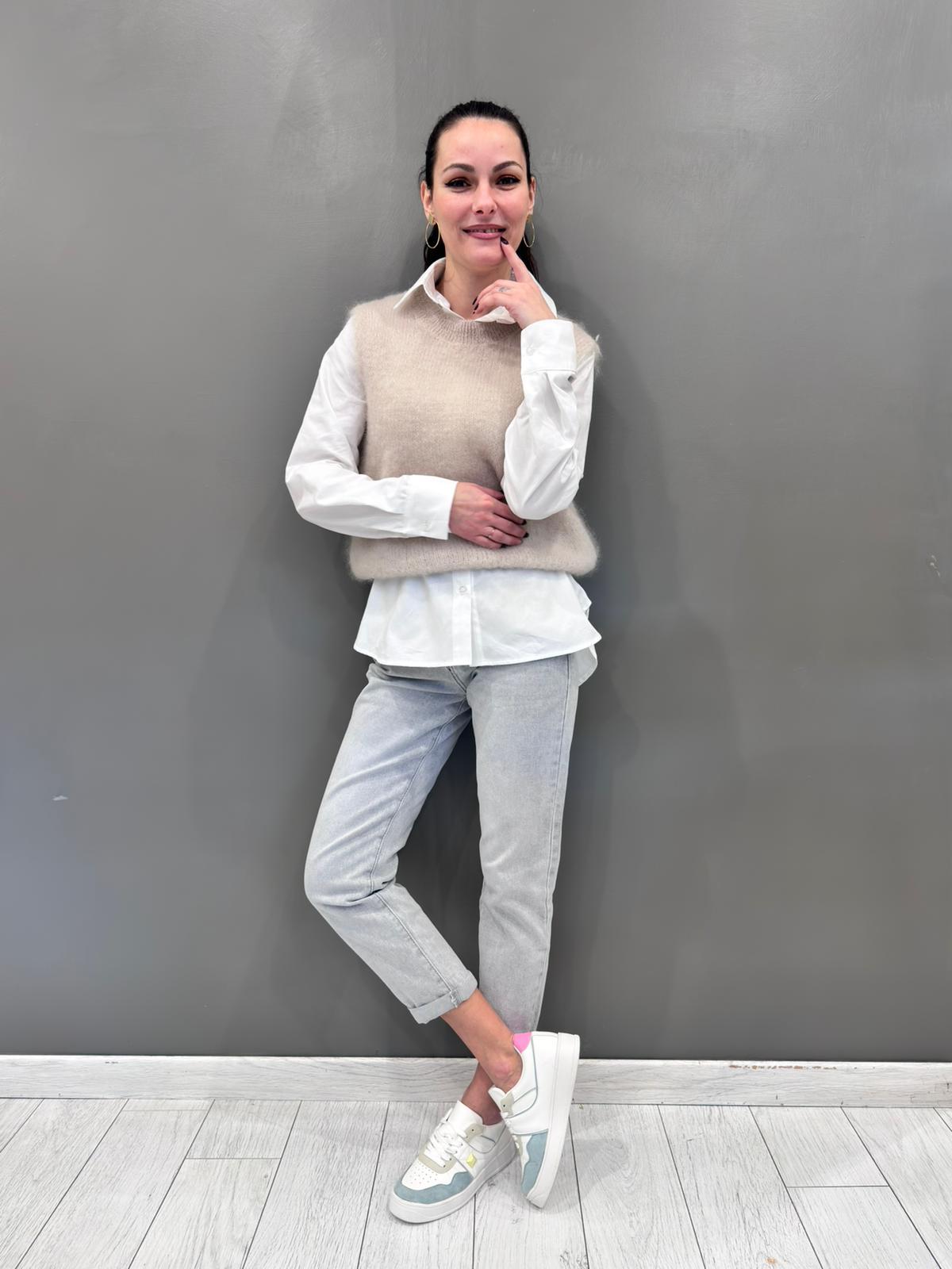 Gilet mohair 23121 082 REBECCA 