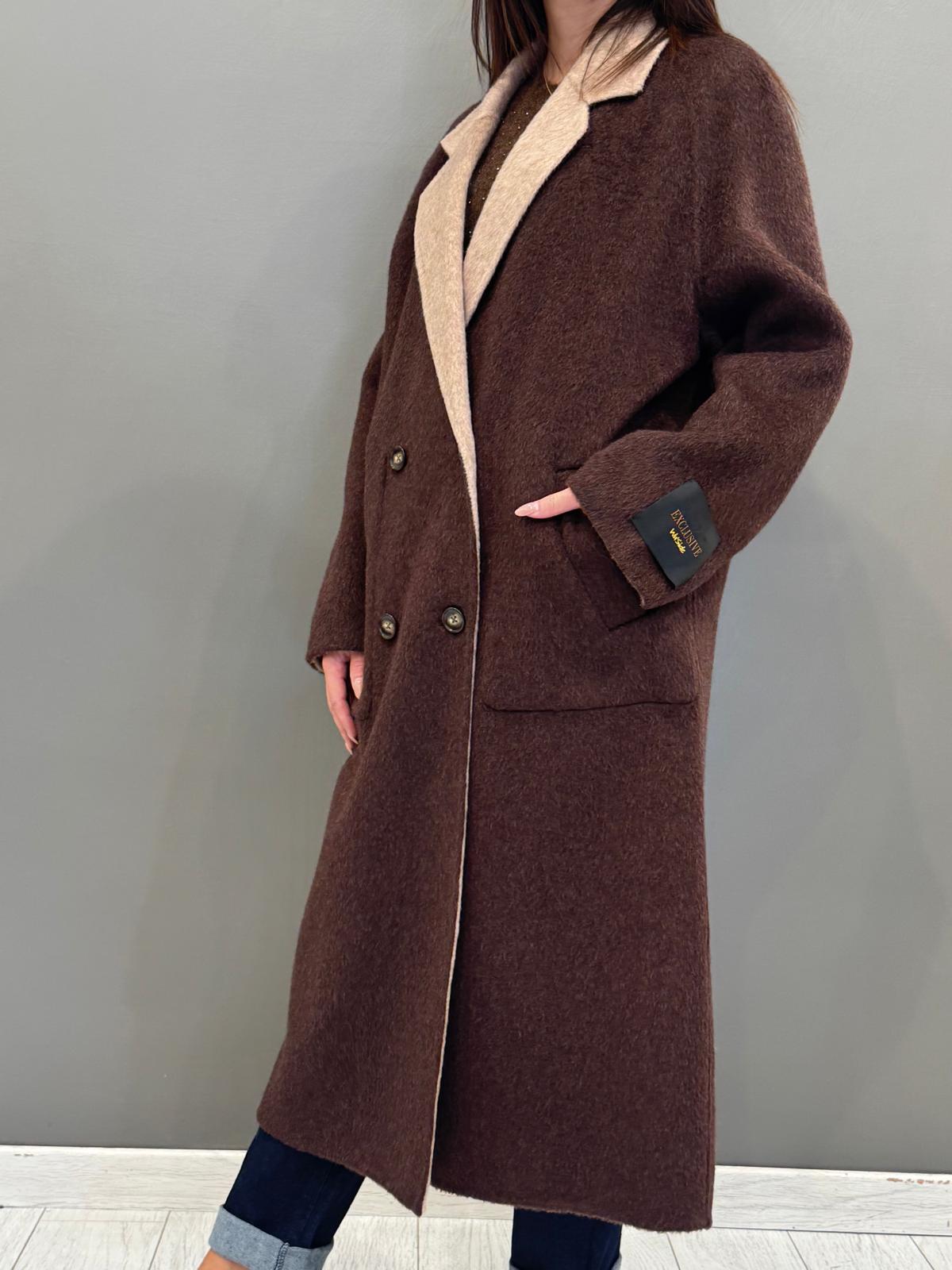 Cappotto double lana 25632 V3 WU'SIDE 