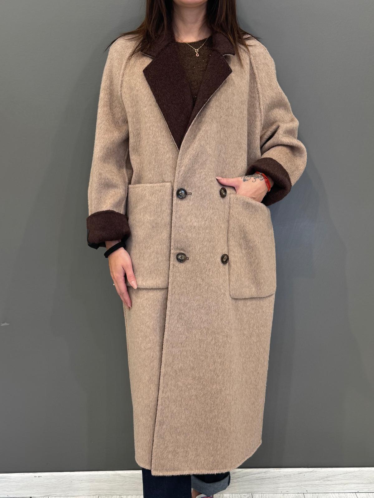 Cappotto double lana 25632 V3 WU'SIDE 