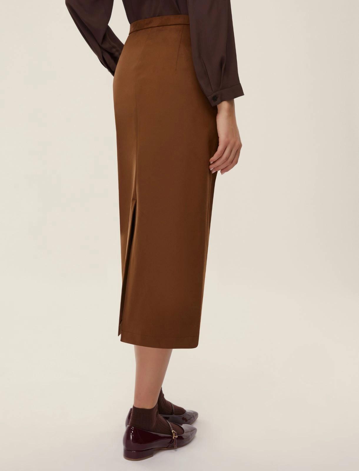 Gonna midi scamosciata DRITTO 004 EMME MARELLA 