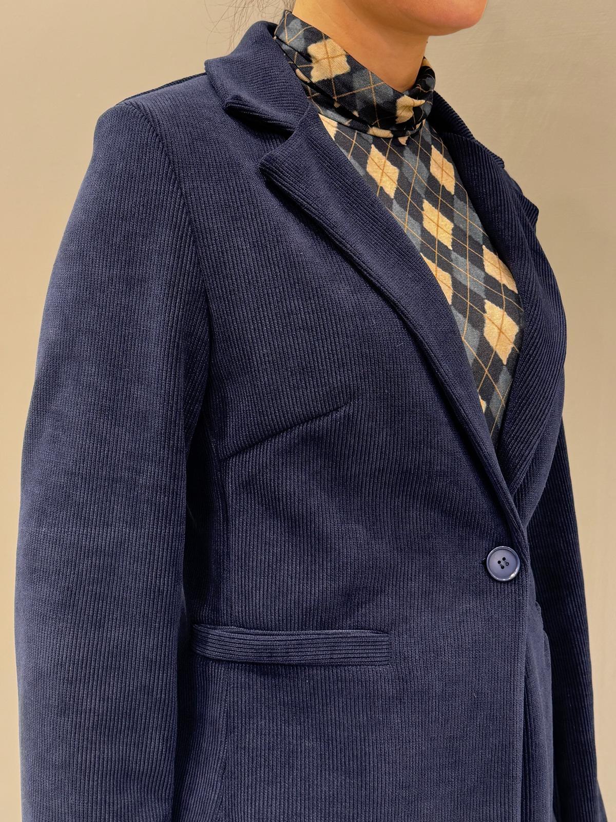 Giacca in velluto CG25-77V BL REALI 