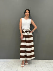 Gonna a righe con cintura CH259-25 001 CRISTINA GAVIOLI 