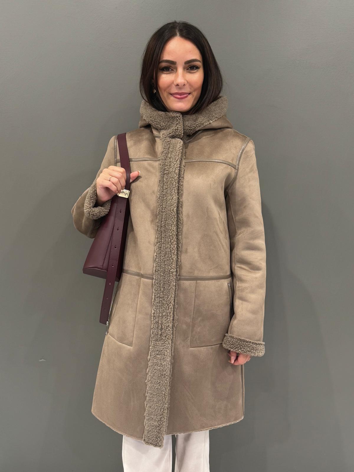 Cappotto teddy con cappuccio LEONIE TO REALI 