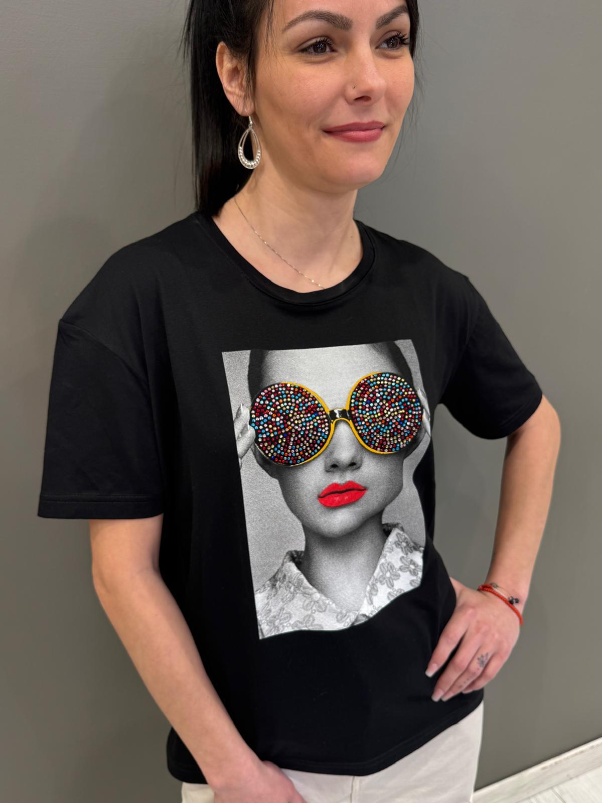 t-shirt st. occhiali 30154 NE CRISTINA GAVIOLI 