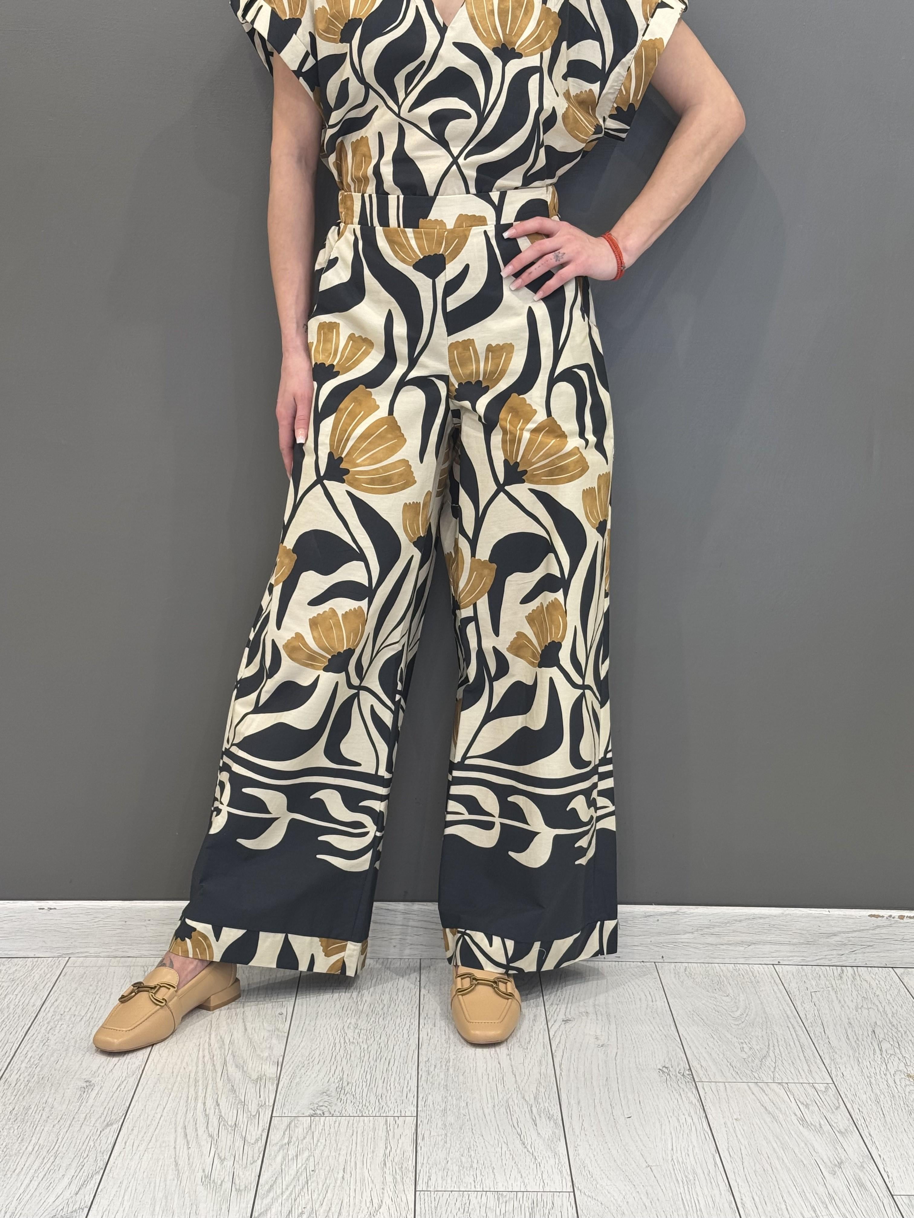 pantalone ampio fantasia