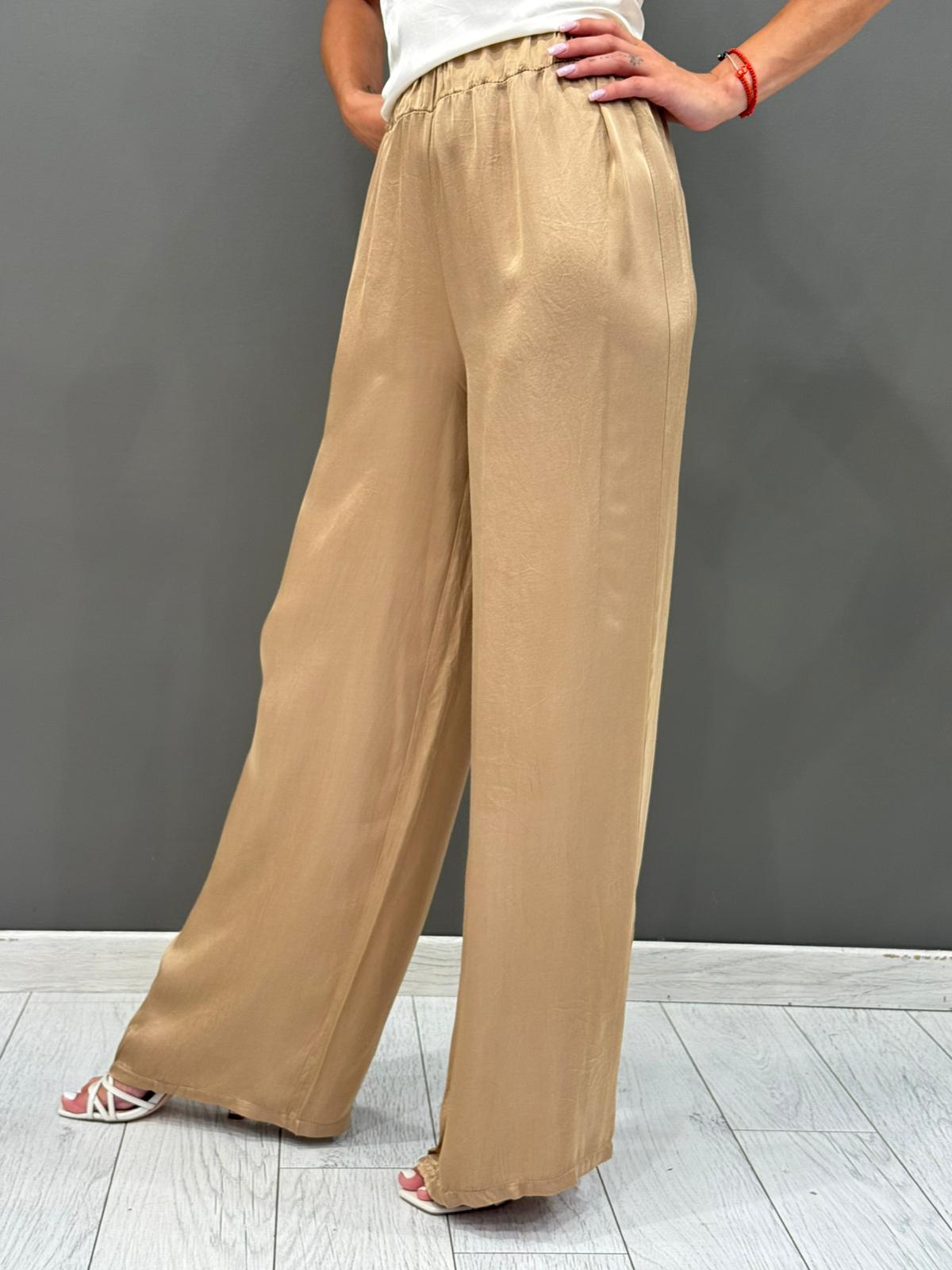 Pantaloni ampi in viscosa