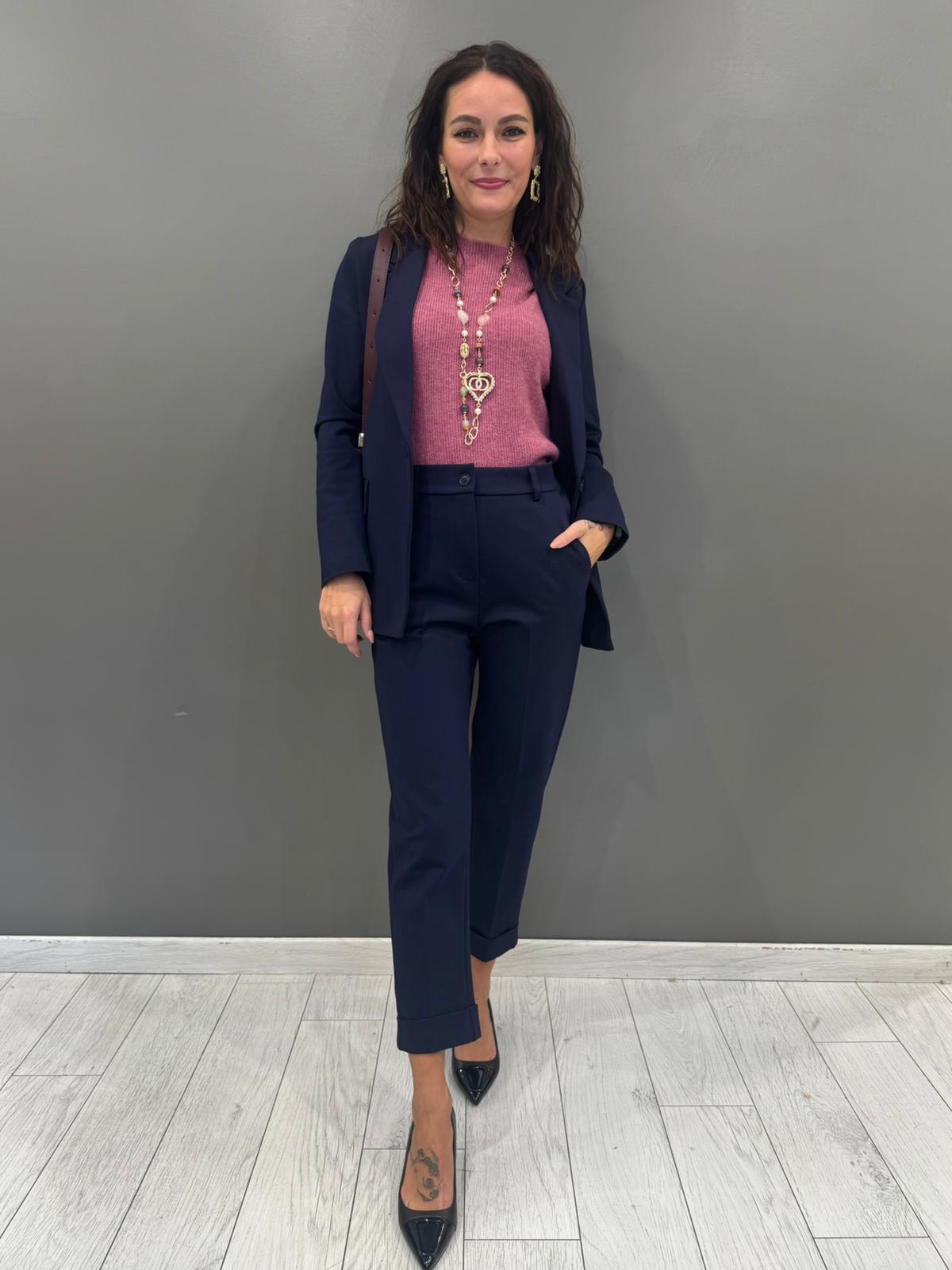 Pantaloni in jersey con risvolto CP25-30 BL REALI 