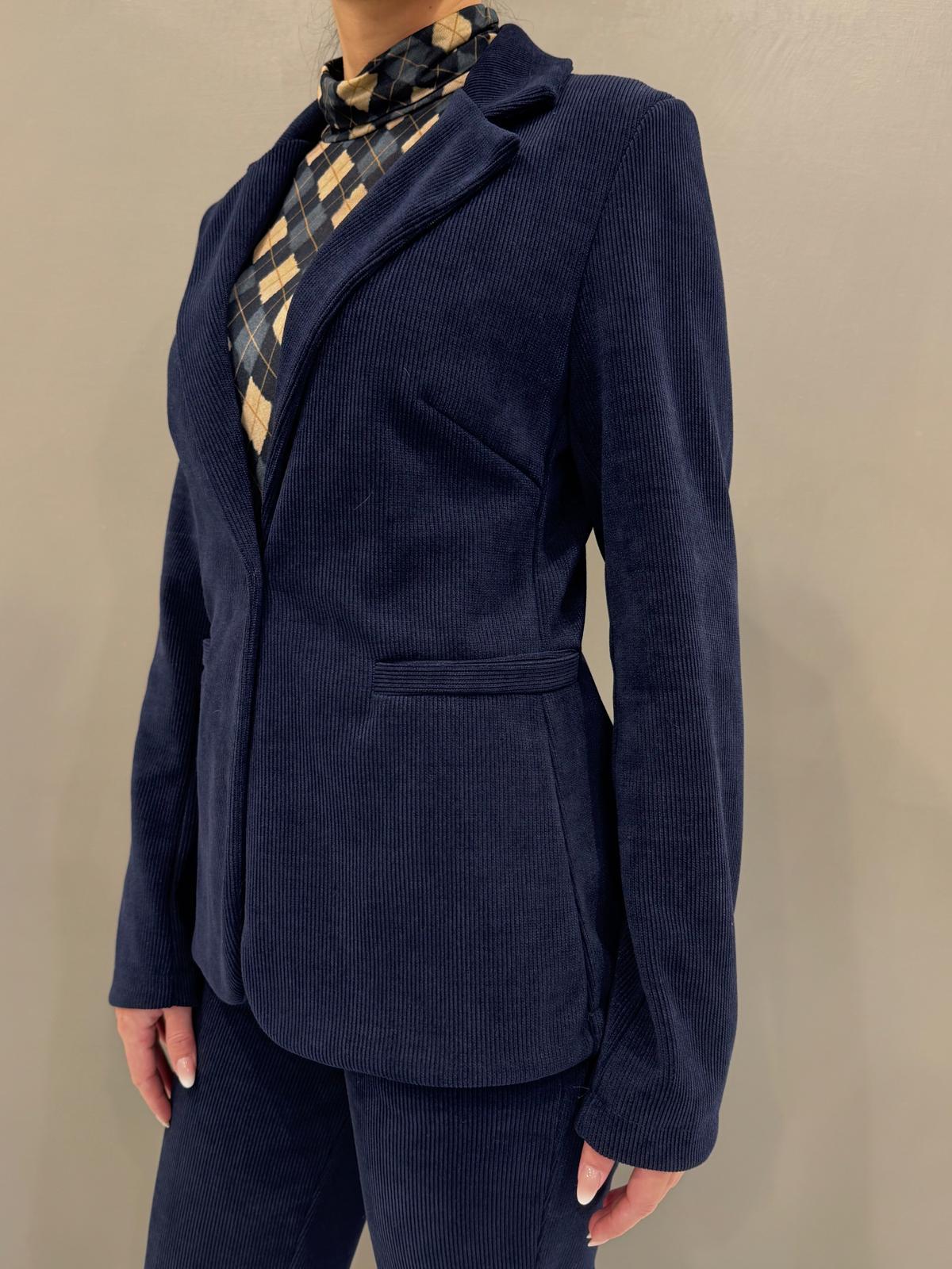 Giacca in velluto CG25-77V BL REALI 