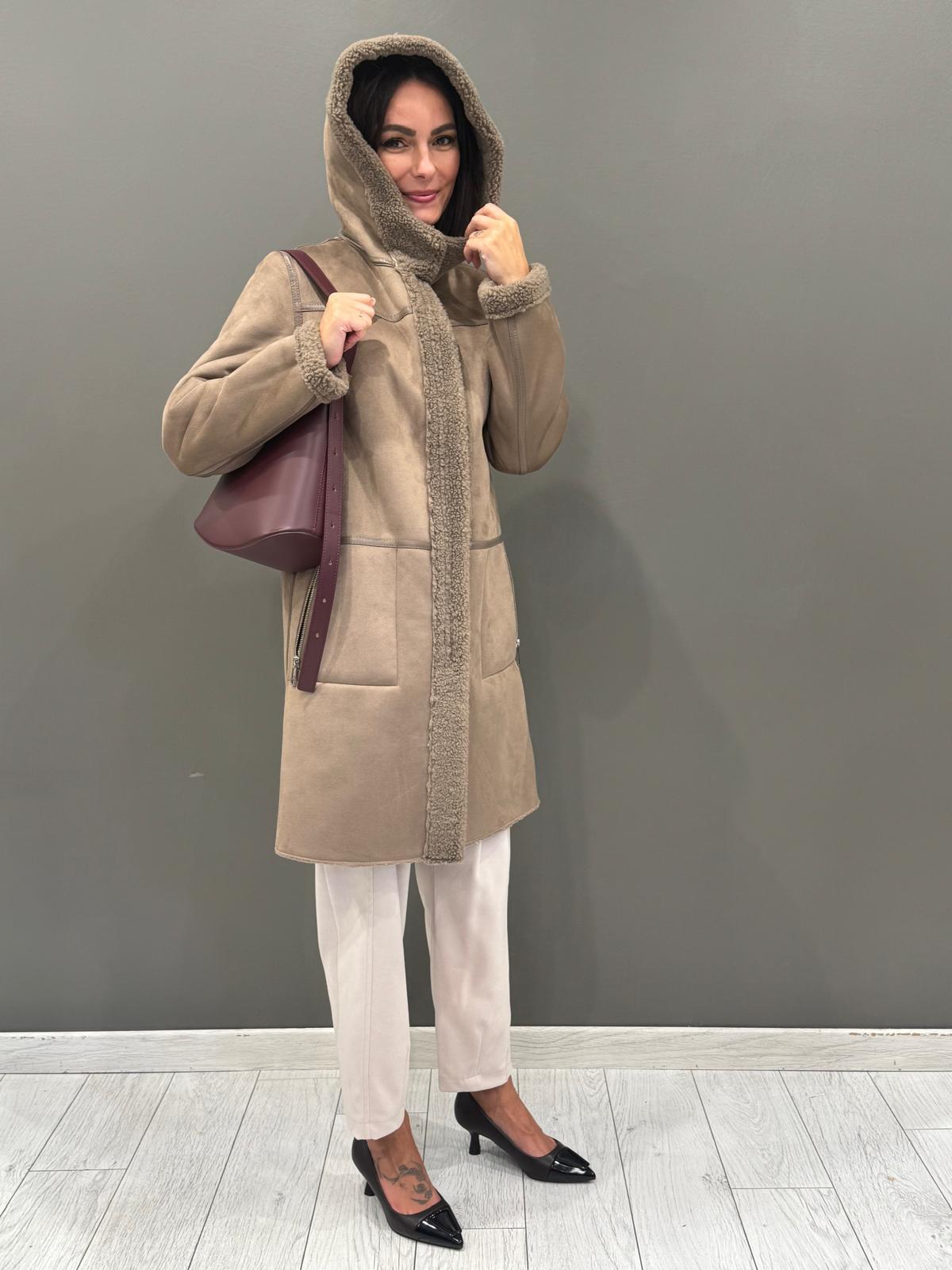 Cappotto teddy con cappuccio LEONIE TO REALI 