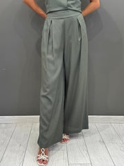 Pantaloni palazzo misto lino L2337 VE REBECCA 