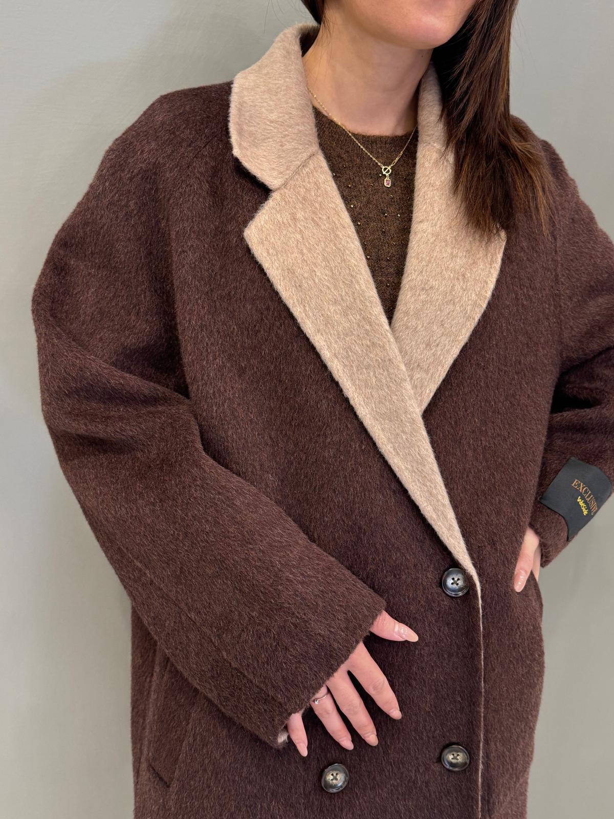 Cappotto double lana 25632 V3 WU'SIDE 