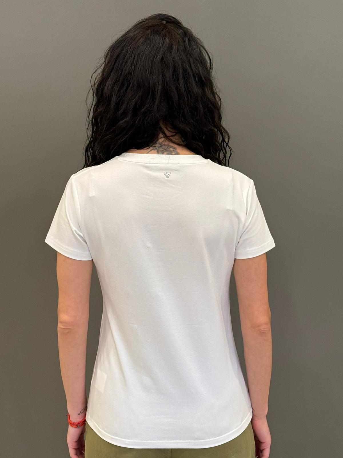 t-shirt applicaz.gioiello 30100 BI CRISTINA GAVIOLI 