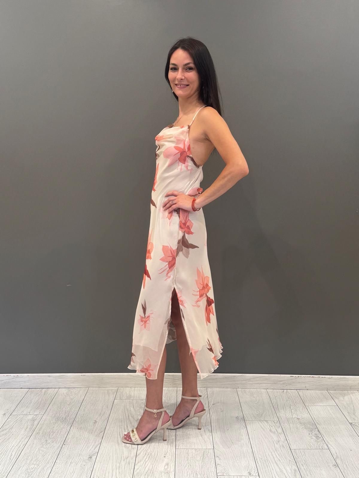 abito fantasia georgette AT35MI RO CRISTINA GAVIOLI 